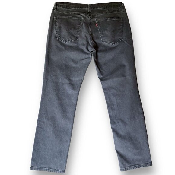 Levis 541 Mens Jeans Sz 36x32 Washed Vintage Black Denim Athletic Taper Fit Leg - Picture 5 of 7